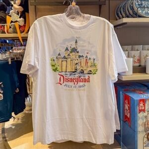 DisneyParks Disneyland 70th Anniversary Opening Date Vintage Style TShirt XL NWT